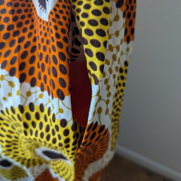 Wax Print Maxi Dress with Pockets - Picture 5 of 5